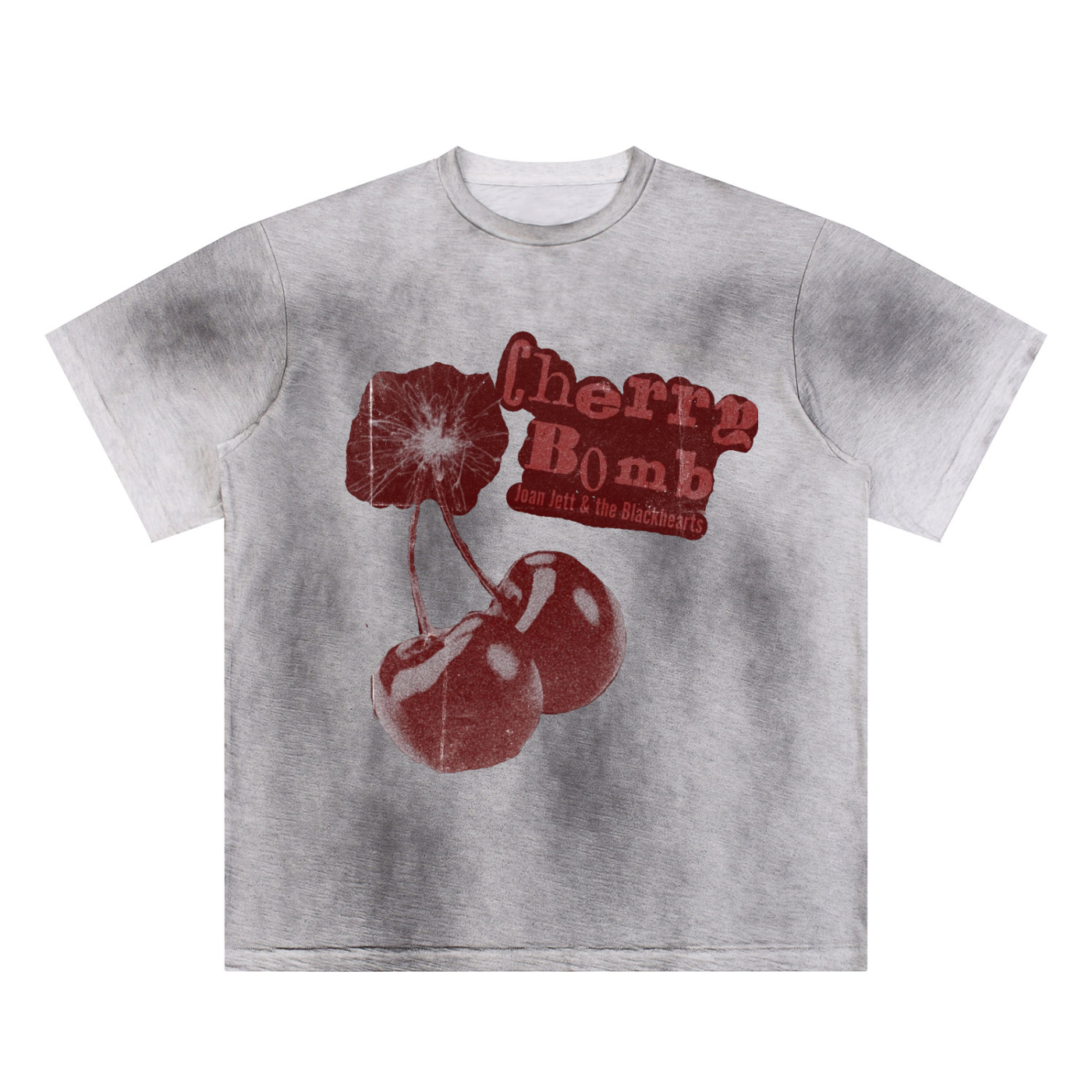 Sun Fade Hand-Painted Cherry Bomb T-Shirt
