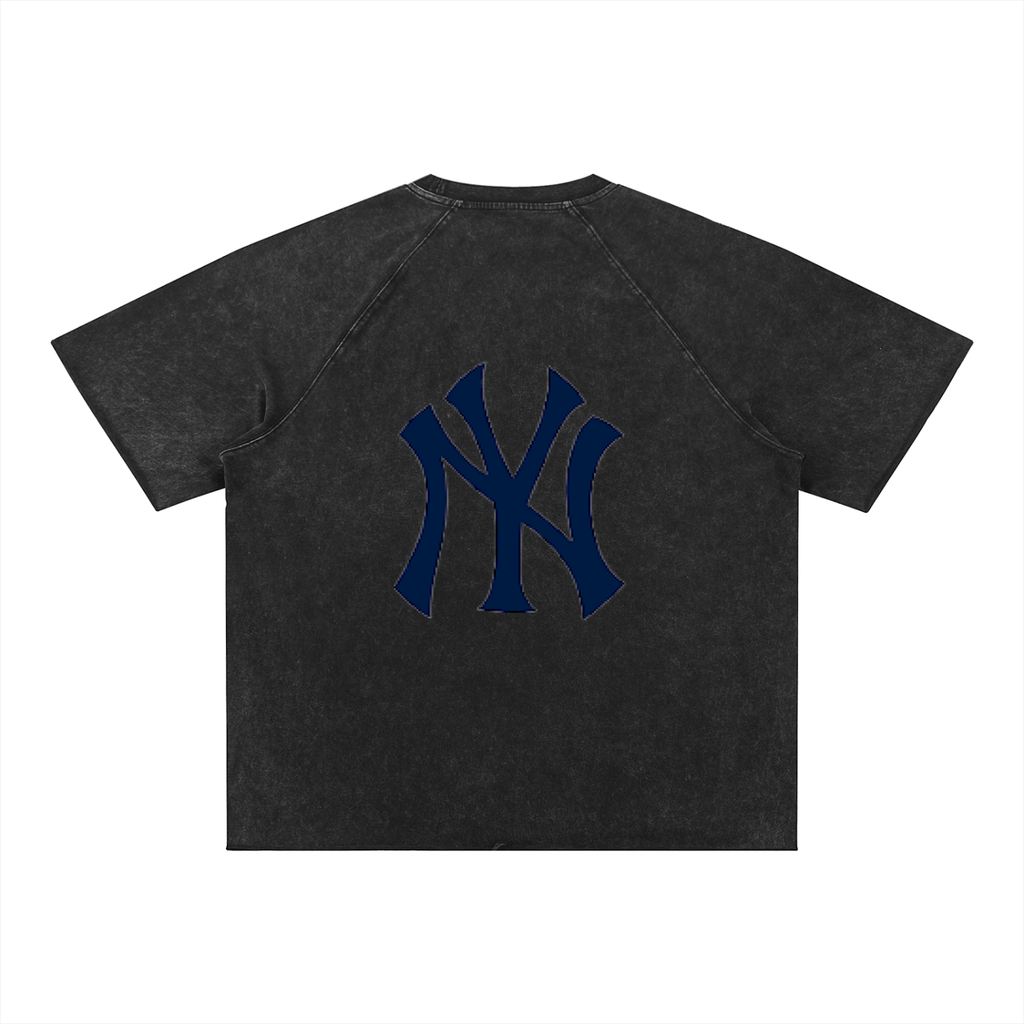 Unisex Mineral Wash Raw Edge T-Shirt