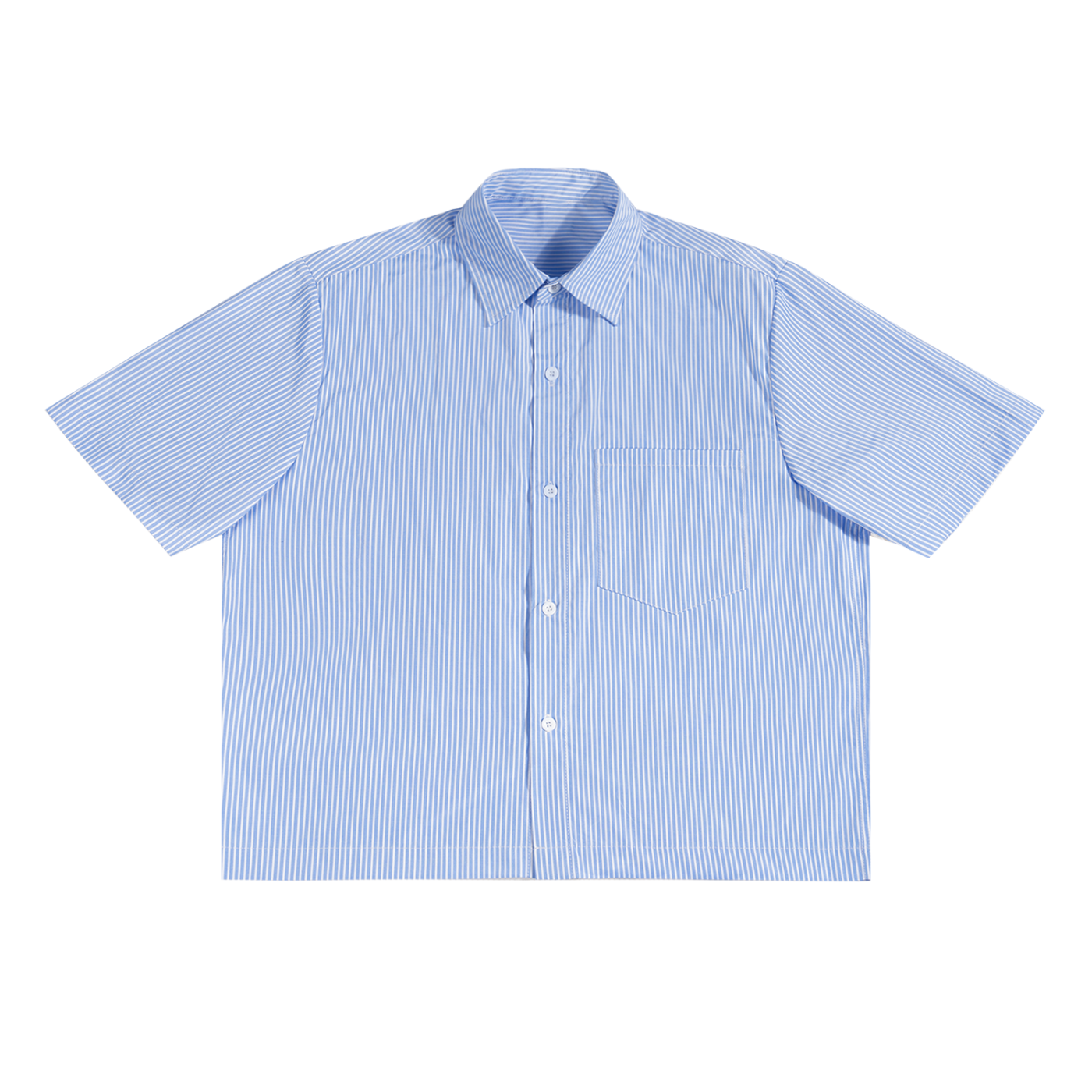 Oversized Vertical Stripe Boxy Tribe Of NYC Button Up