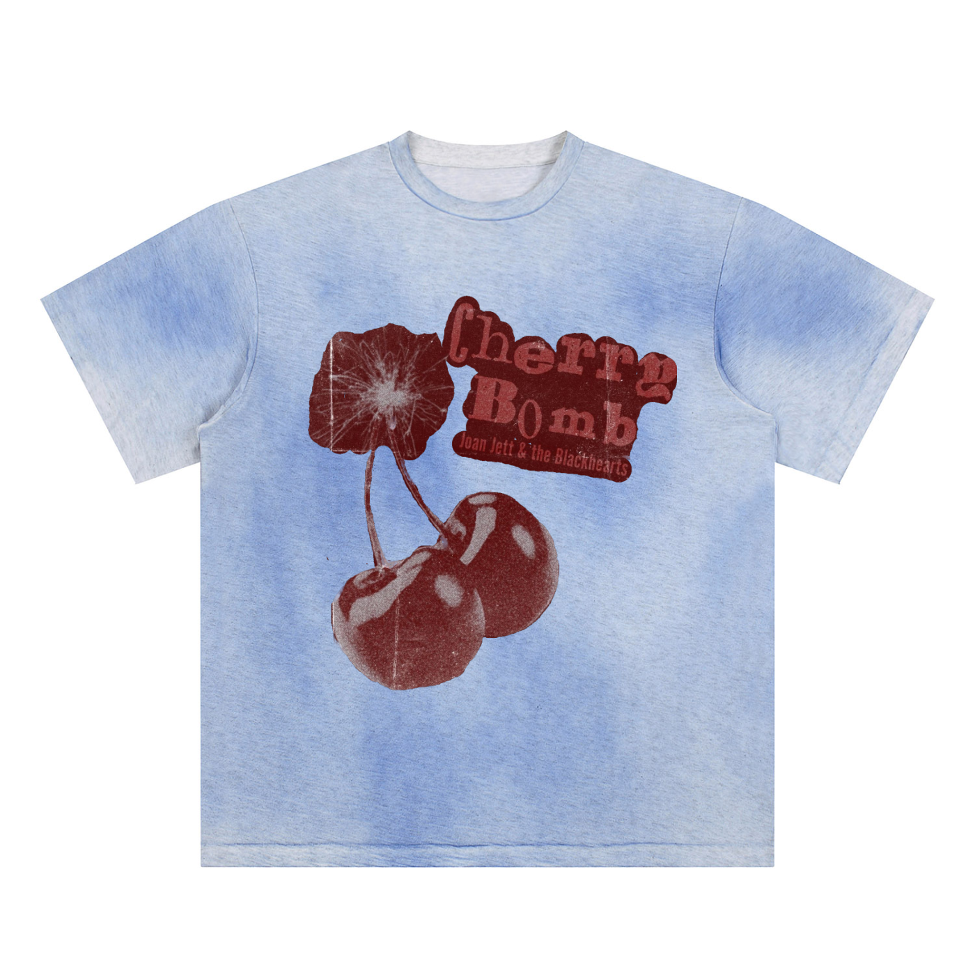 Sun Fade Hand-Painted Cherry Bomb T-Shirt