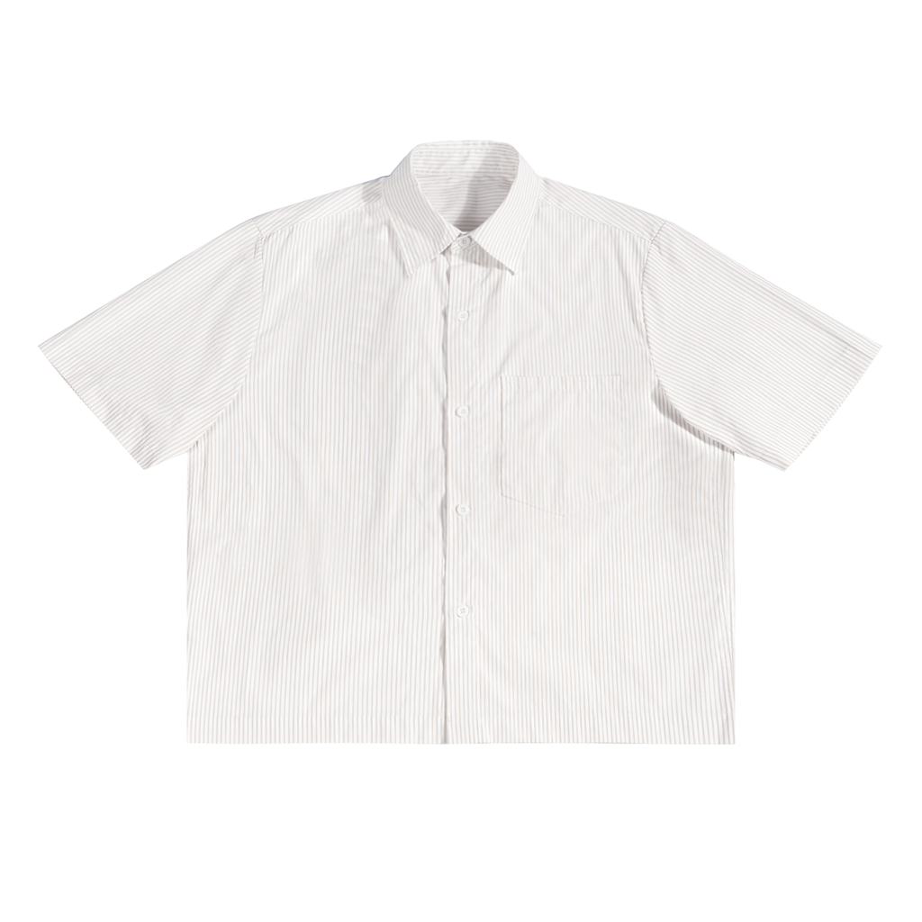 Oversized Vertical Stripe Boxy Tribe Of NYC Button Up