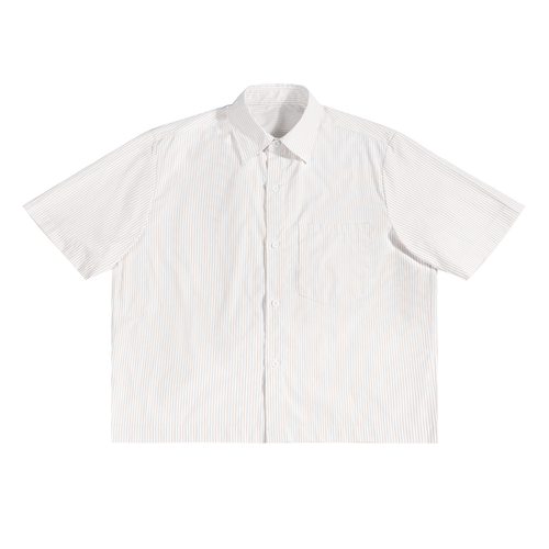 Oversized Vertical Stripe Boxy Tribe Of NYC Button Up