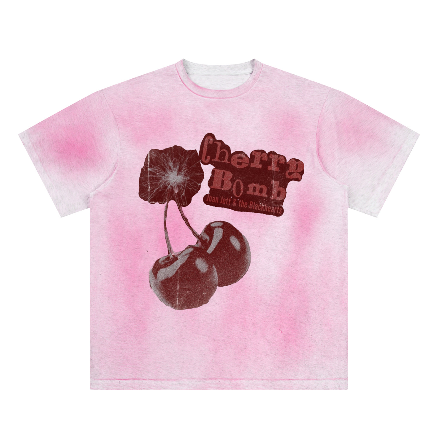 Sun Fade Hand-Painted Cherry Bomb T-Shirt
