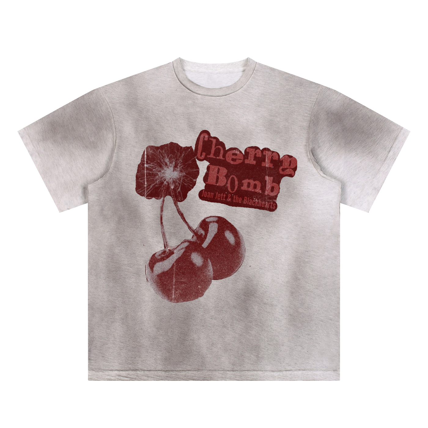 Sun Fade Hand-Painted Cherry Bomb T-Shirt