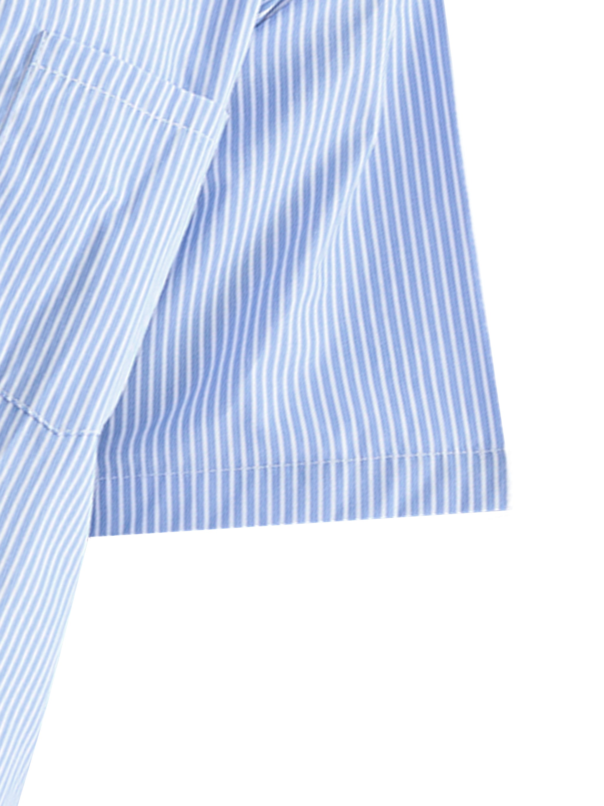 Oversized Vertical Stripe Boxy Tribe Of NYC Button Up