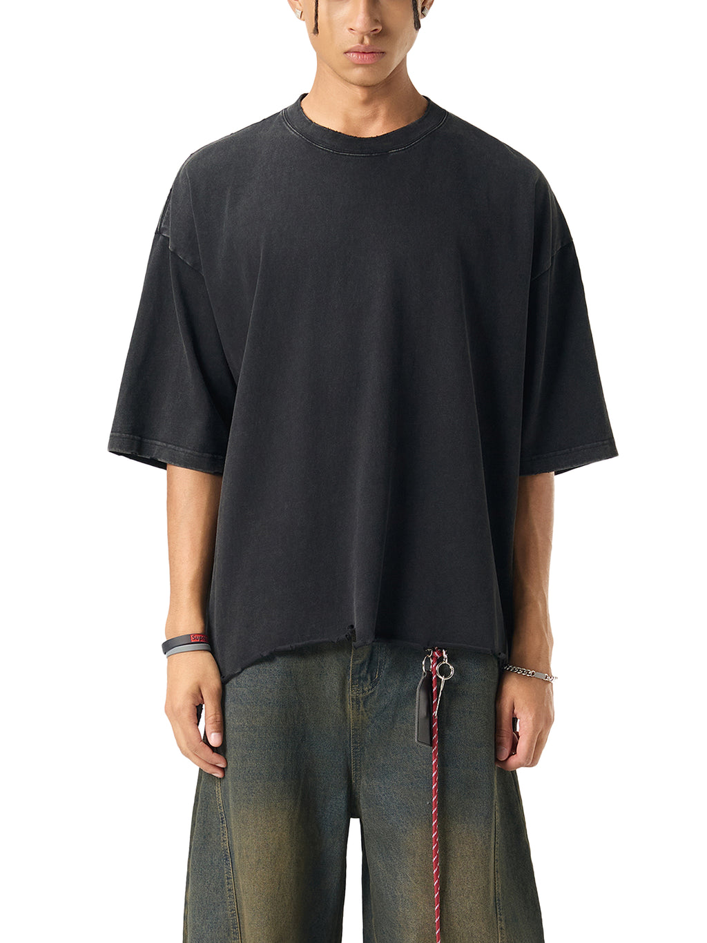 Tribe Of NYC Ripped Boxy T-shirt