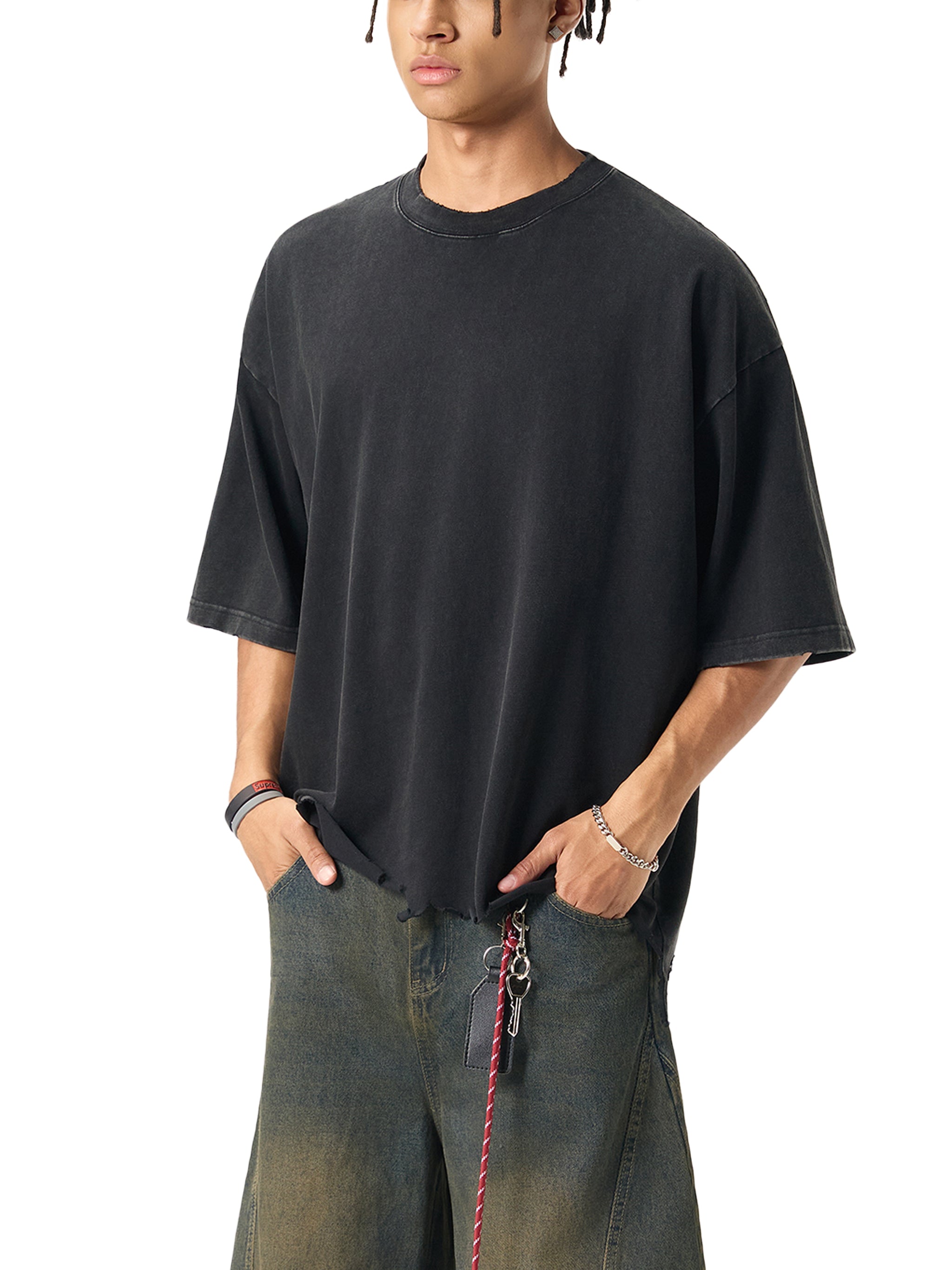 Tribe Of NYC Ripped Boxy T-shirt