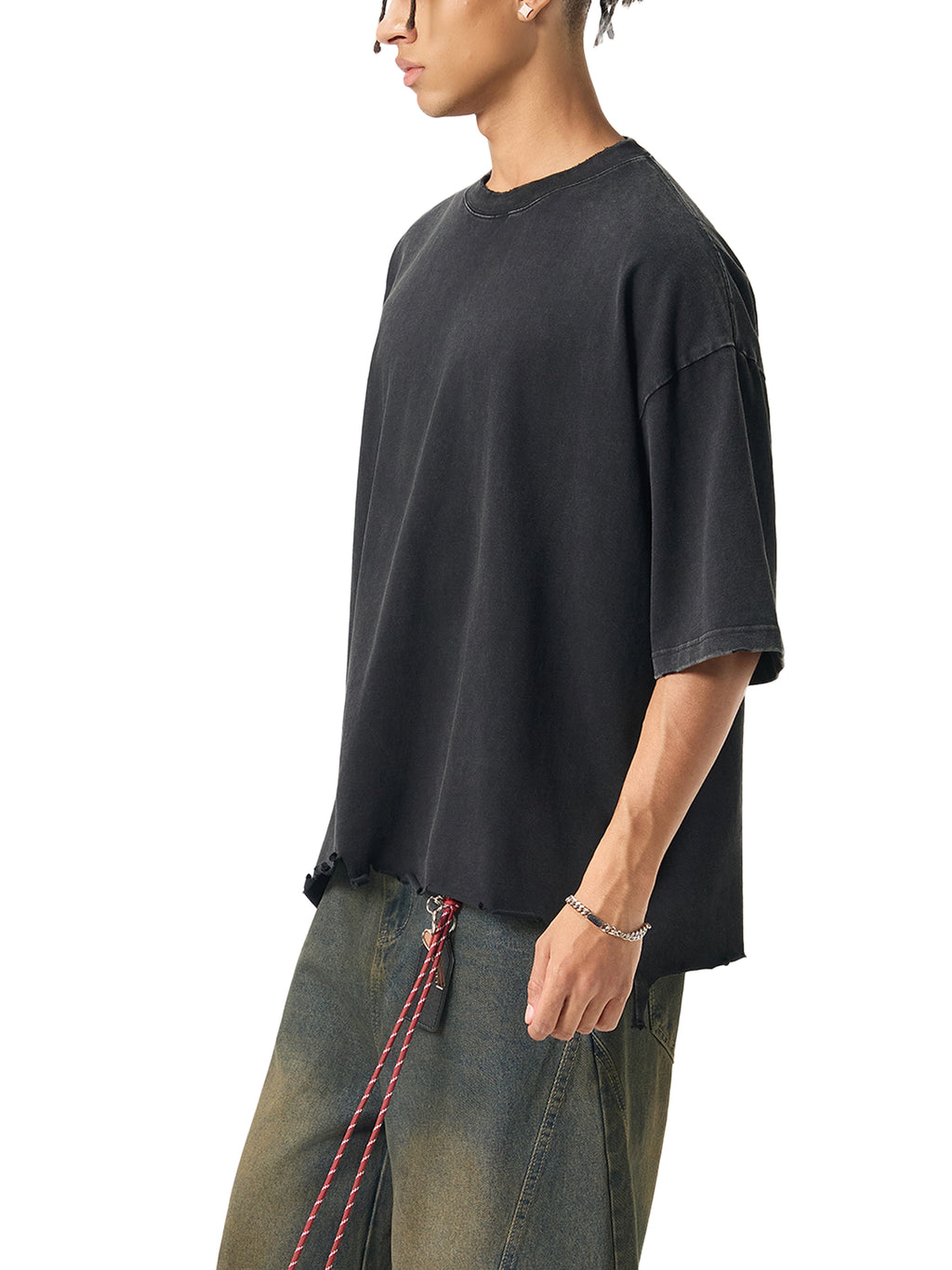 Tribe Of NYC Ripped Boxy T-shirt