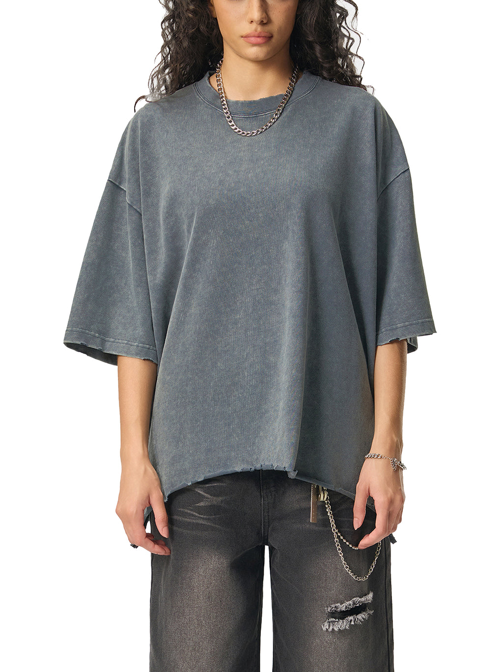 Tribe Of NYC Ripped Boxy T-shirt