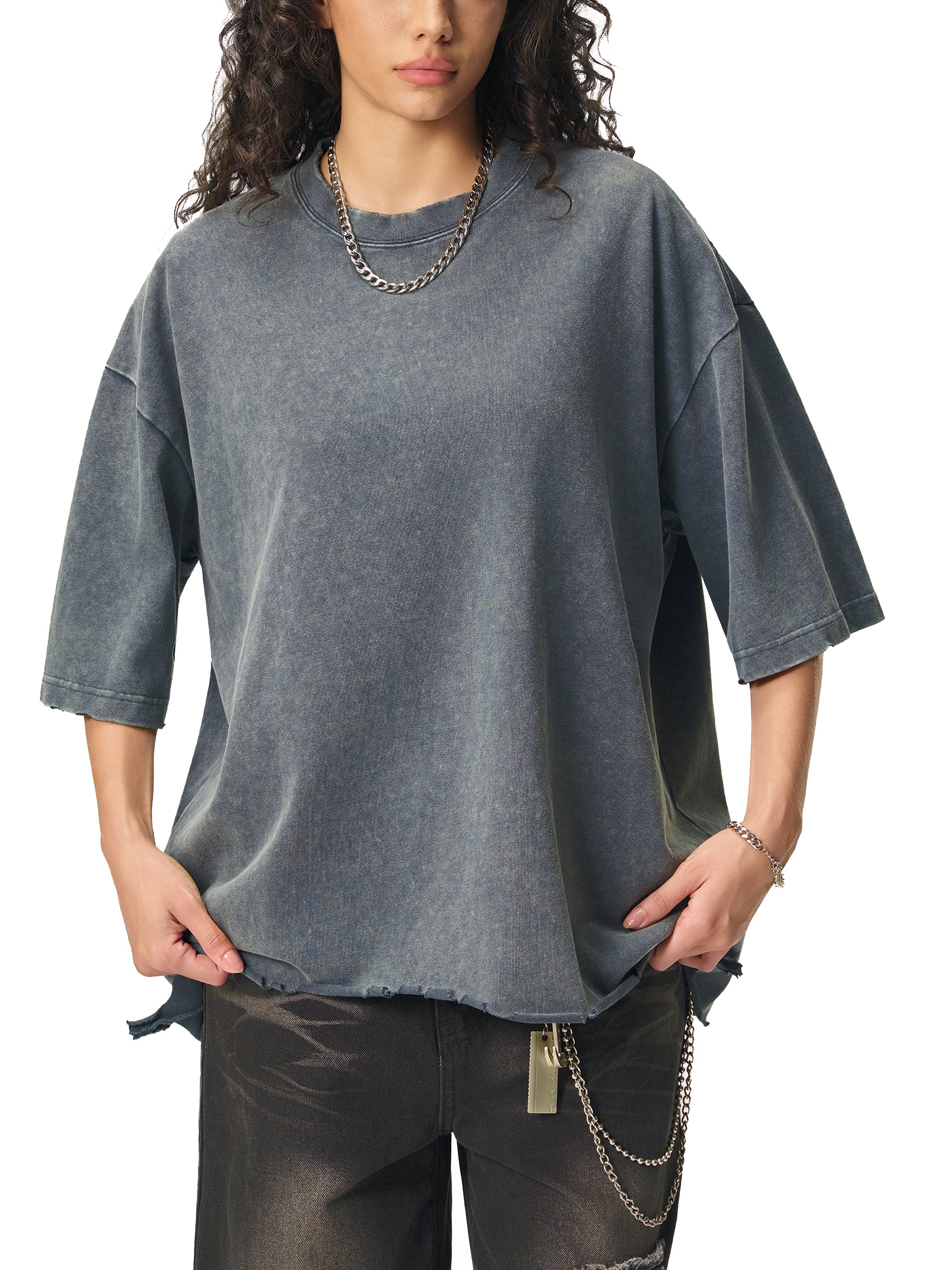 Tribe Of NYC Ripped Boxy T-shirt