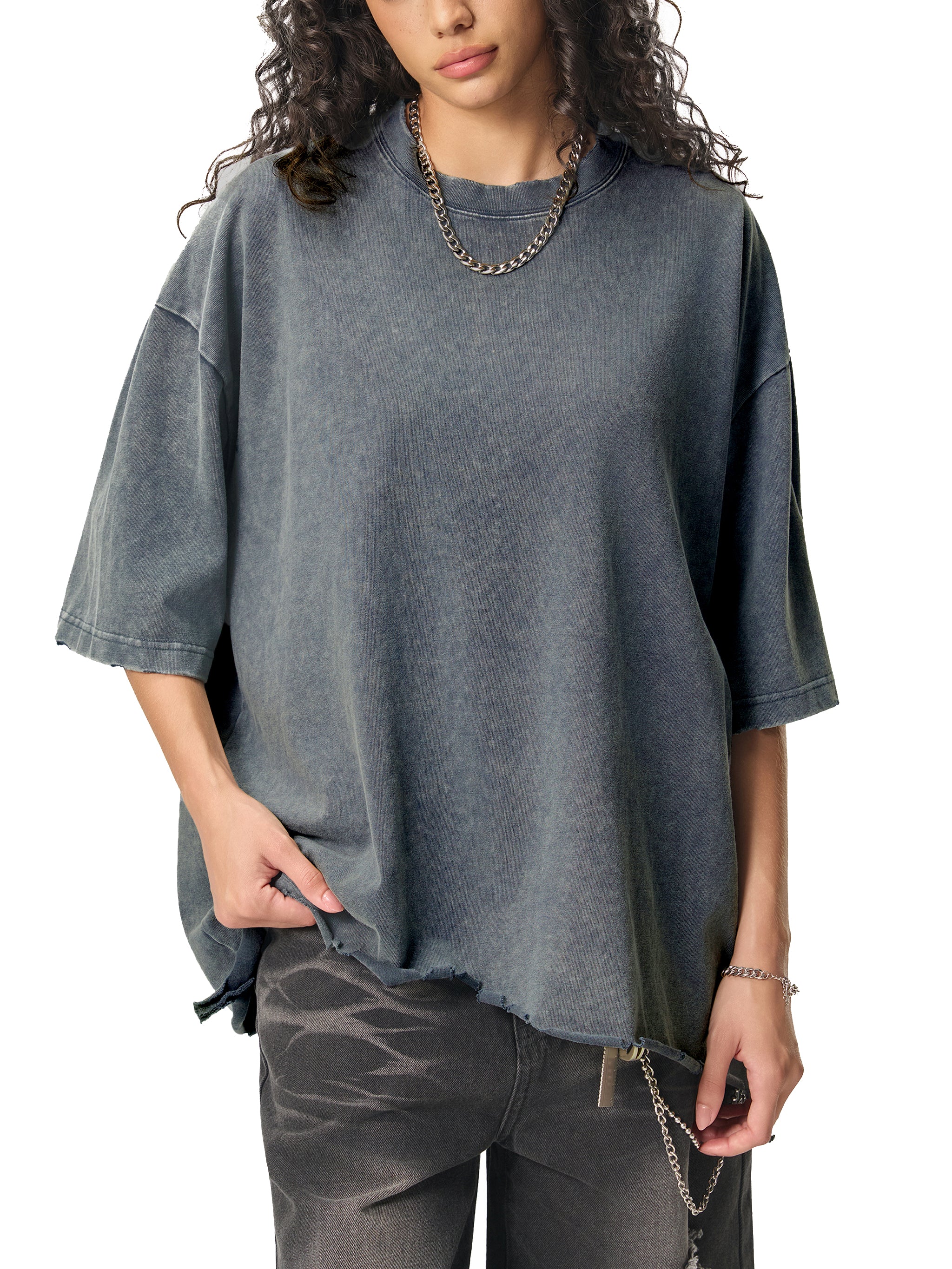 Tribe Of NYC Ripped Boxy T-shirt