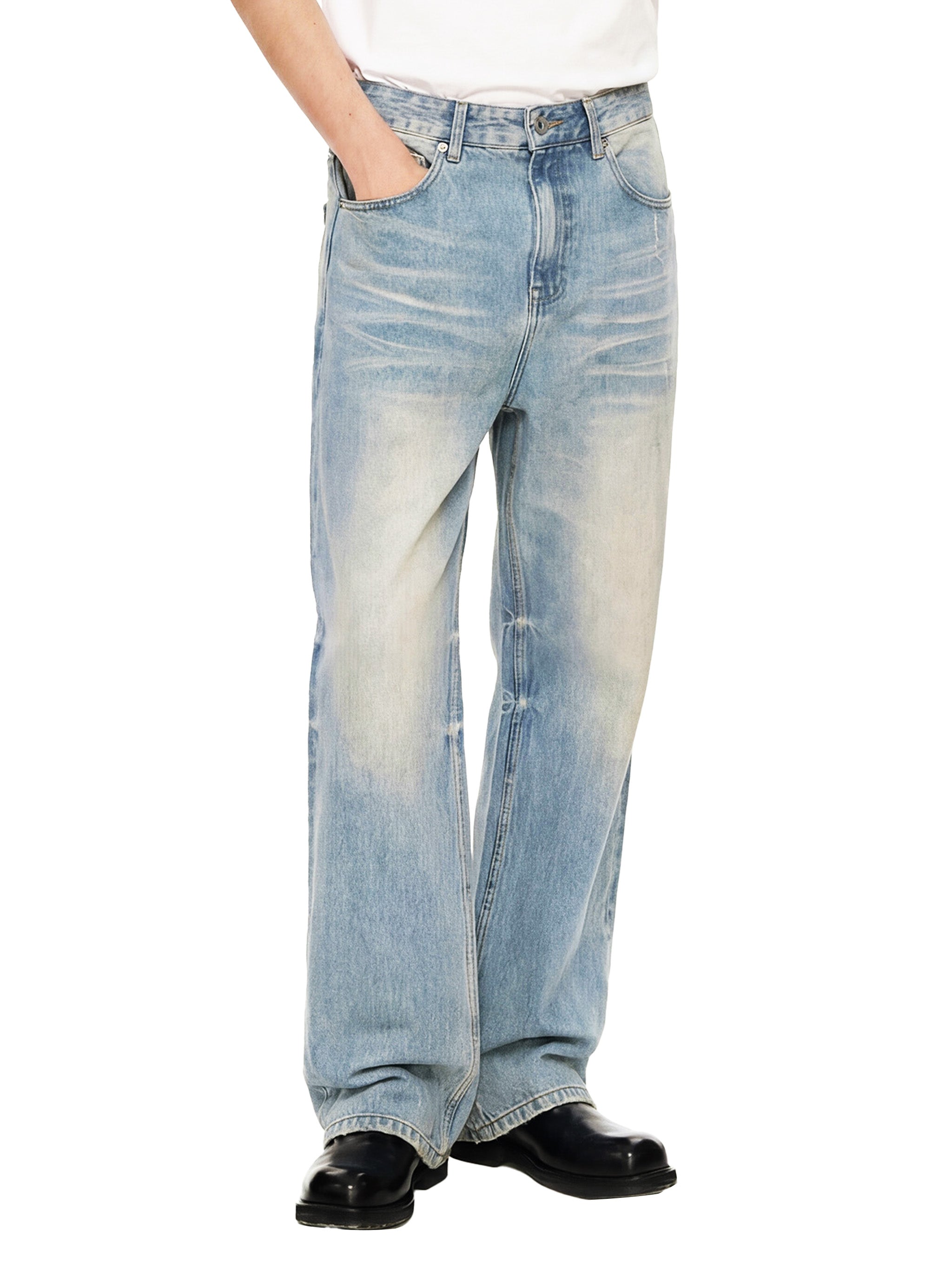 Sun Fade Basic Denim Jeans