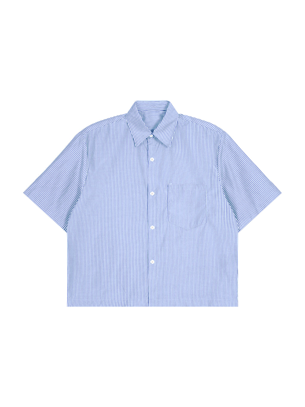 Oversized Vertical Stripe Boxy Tribe Of NYC Button Up