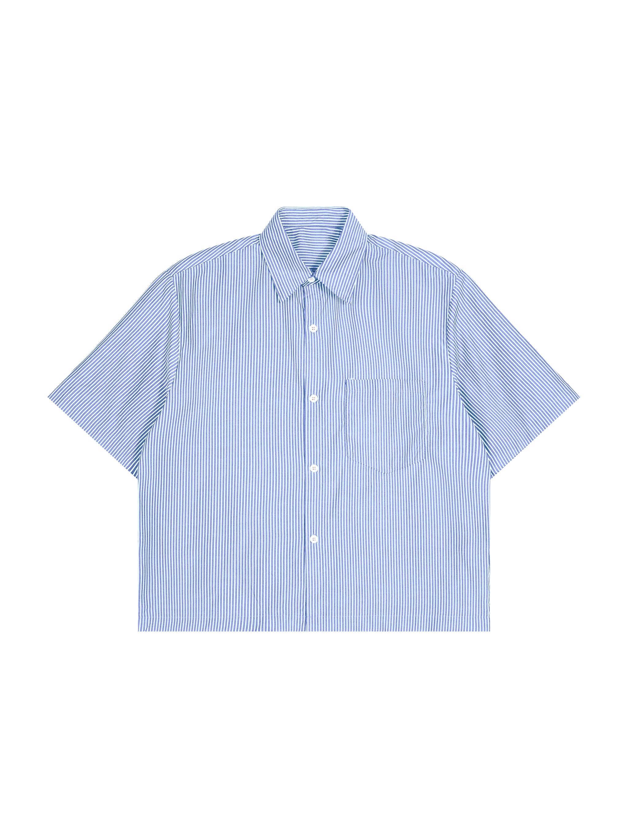 Oversized Vertical Stripe Boxy Tribe Of NYC Button Up